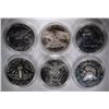 Image 2 : 6-Commemorative Silver Dollars