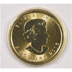 2016 BU 1/10th OUNCE GOLD CANADA MAPLE LEAF