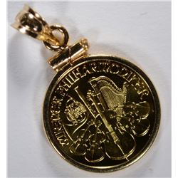 2000 1/10th Oz PHILHARMONIC GOLD IN BEZEL