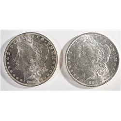 1883-O & 1890 CH BU MORGAN DOLLARS