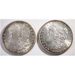 1885 & 1901-O MORGAN DOLLARS