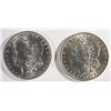 Image 1 : 1887 & 1889 CH BU MORGAN DOLLARS