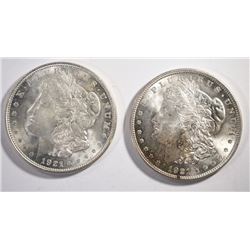 2 - 1921 MORGAN SILVER DOLLARS