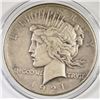 Image 1 : 1921 PEACE DOLLAR, VF KEY DATE!