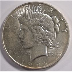 1927-D PEACE DOLLAR AU/UNC NICE