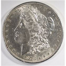 1878-S MORGAN SILVER DOLLAR, CH BU