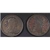 Image 1 : 1835 VF & 1804 FINE HALF CENTS