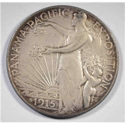 1915-S PAN-PAC HALF DOLLAR  AU