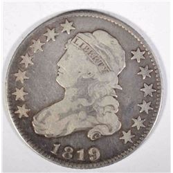 1819 CAPPED BUST QUARTER  FINE