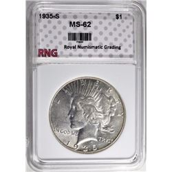 1935-S PEACE DOLLAR RNG CH BU