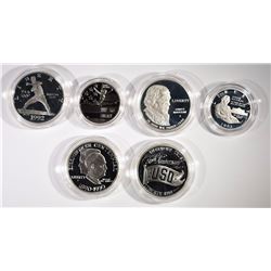 4- Silver Commemorative Silver Dollars