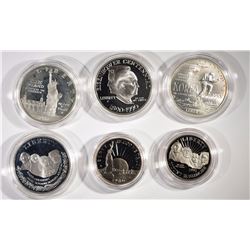 4-Silver Commemorative Silver Dollars