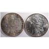 Image 1 : 1887 & 1889 MORGAN DOLLARS CH BU