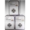Image 1 : 1940, 41-D, & 41-S MERCURY DIMES, ALL NGC MS-65 FB