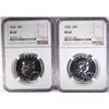 Image 1 : (2) 1963 FRANKLIN HALF DOLLARS, NGC PF-67