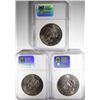 Image 2 : 3- 1977 IKE DOLLARS, NGC MS-65