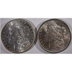 1887 & 1900 BU MORGAN DOLLARS