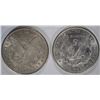 Image 2 : 1889 & 1900 MORGAN SILVER DOLLARS, CH BU