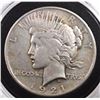 Image 1 : 1921 PEACE SILVER DOLLAR, VF/XF -KEY COIN