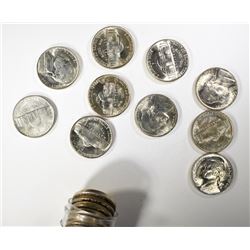 BU ROLL OF 1944-P SILVER JEFFERSON NICKELS