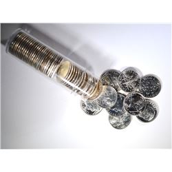 BU ROLL OF MIXED DATE SILVER DIMES, 1964 & EARLIER