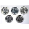 Image 2 : BU ROLL OF MIXED DATE SILVER DIMES, 1964 & EARLIER