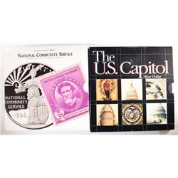 1994 Capitol Prf Silver Dollar & 1996 Community