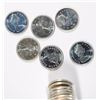 Image 1 : MIXED DATE ROLL OF CANADIAN SILVER QUARTERS