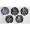 Image 3 : BU ROLLS OF 1967 SMS KENNEDY HALF DOLLARS