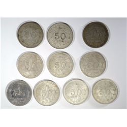 10 SILVER CENTAVOS MEXICO