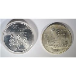 2- 1976 MONTREAL OLYMPIC GAMES COMMEM. 10 DOLLARS