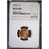 Image 1 : 1930 LINCOLN CENT NGC MS66 RD