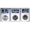 Image 2 : 3 FRANKLIN HALVES: 1- 1959 & 2- 1963 NGC GRADED