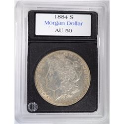 1884-S MORGAN DOLLAR - NICE AU