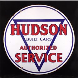 RARE Original Hudson Double Sided Porcelain Sign