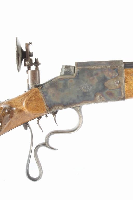 German Aydt Falling Block Schuetzen 8mm Rifle
