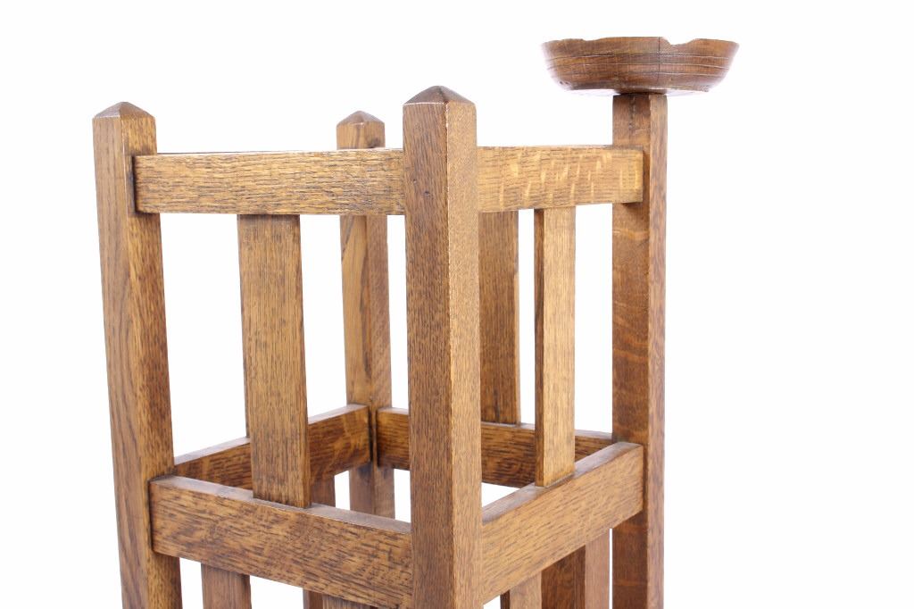 Mission Style Oak Umbrella Stand