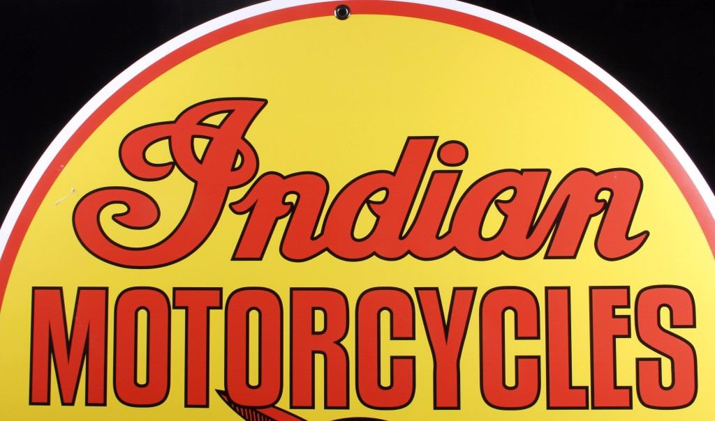 Indian Motorcycles "Dealer" Advertising Sign