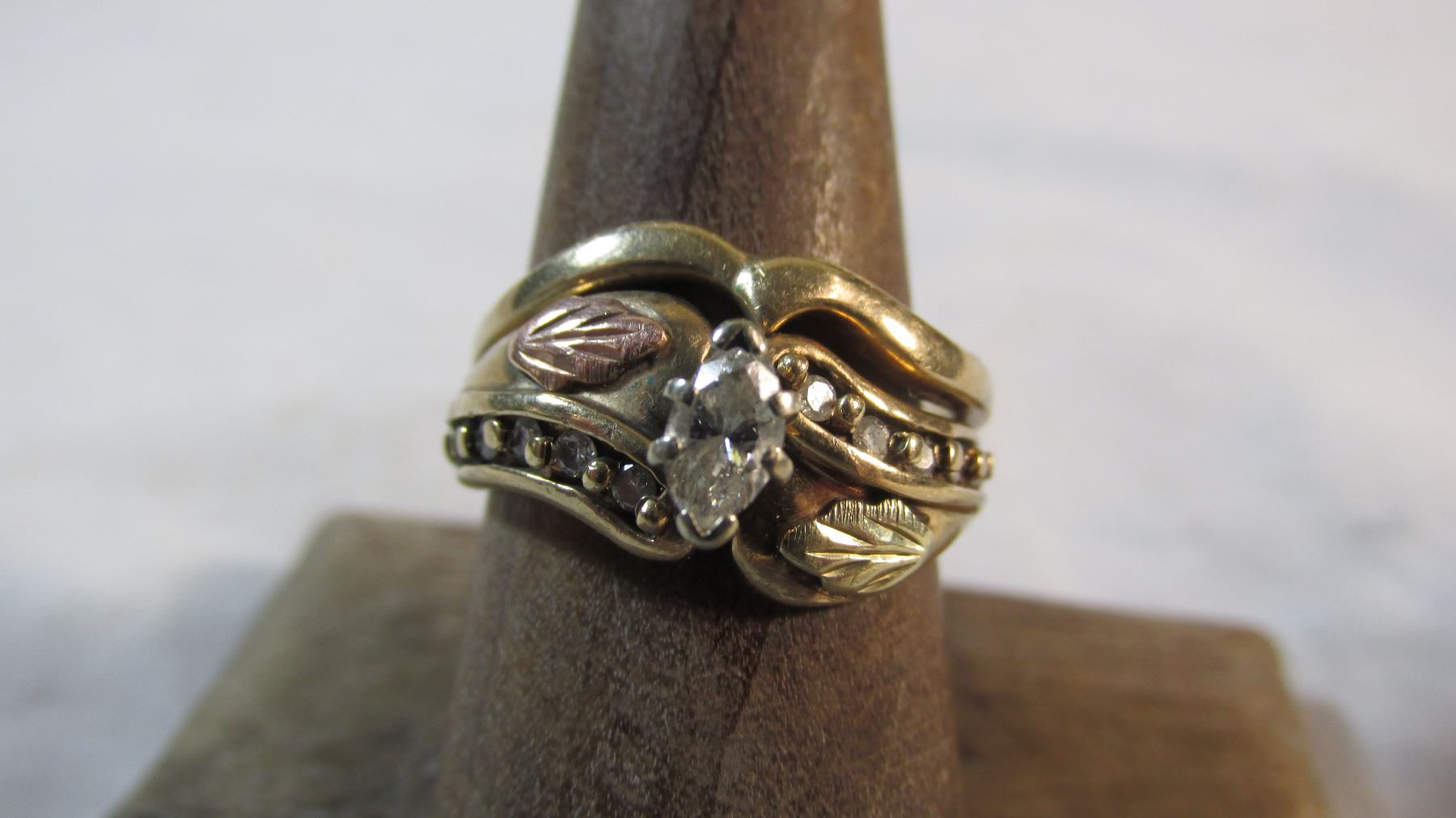 Black Hills Gold & Diamond Ring