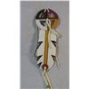 Image 1 : Native American Painted Rawhide Feather