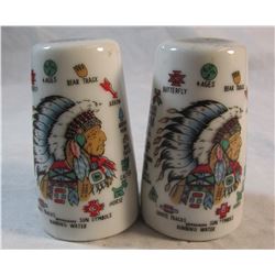 Set of Indian Souvenir Salt and Pepper Shakers