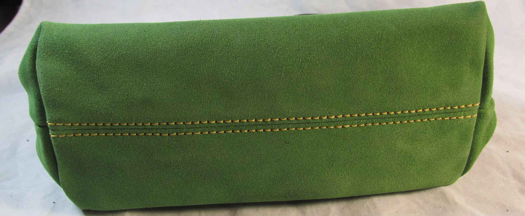 Dooney & Bourke Pouchette Handbag Green Suede