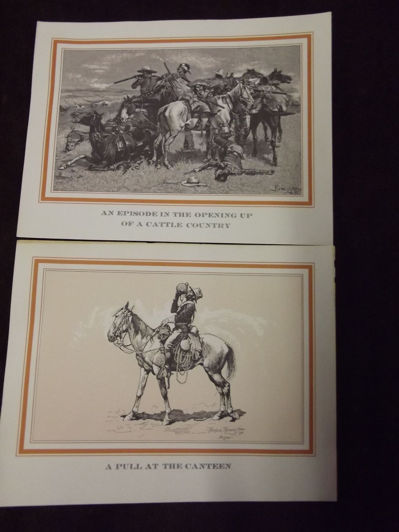Portfolio of 6 Frederic Remington Prints