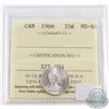 Image 1 : 1966 Canada 10-cent ICCS Certified MS-66
