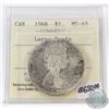 Image 1 : 1966 Canada Large Beads $1 ICCS Certified MS-65
