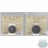 Image 1 : 2015 Canada 5ct & 25ct ICCS Certified MS-65. 2pcs