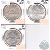 Image 1 : Lot of 3x Canada Silver $1 AU or AU-UNC Dated 1935-1937. The coins have various impairments. 3pcs
