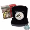 Image 1 : 2013 Australia $1 Year of the Snake 1oz Gilded Fine Silver Coin (TAX Exempt)