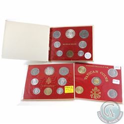 1971,1975, & 1987 Vatican City Coin sets.