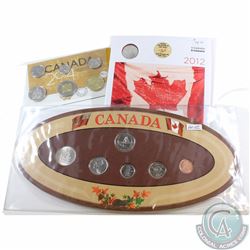 1999 Canada 5-coin year set, 2012 Oh Canada gift Set & 2014 Canada Uncirculated coin set. 3pcs